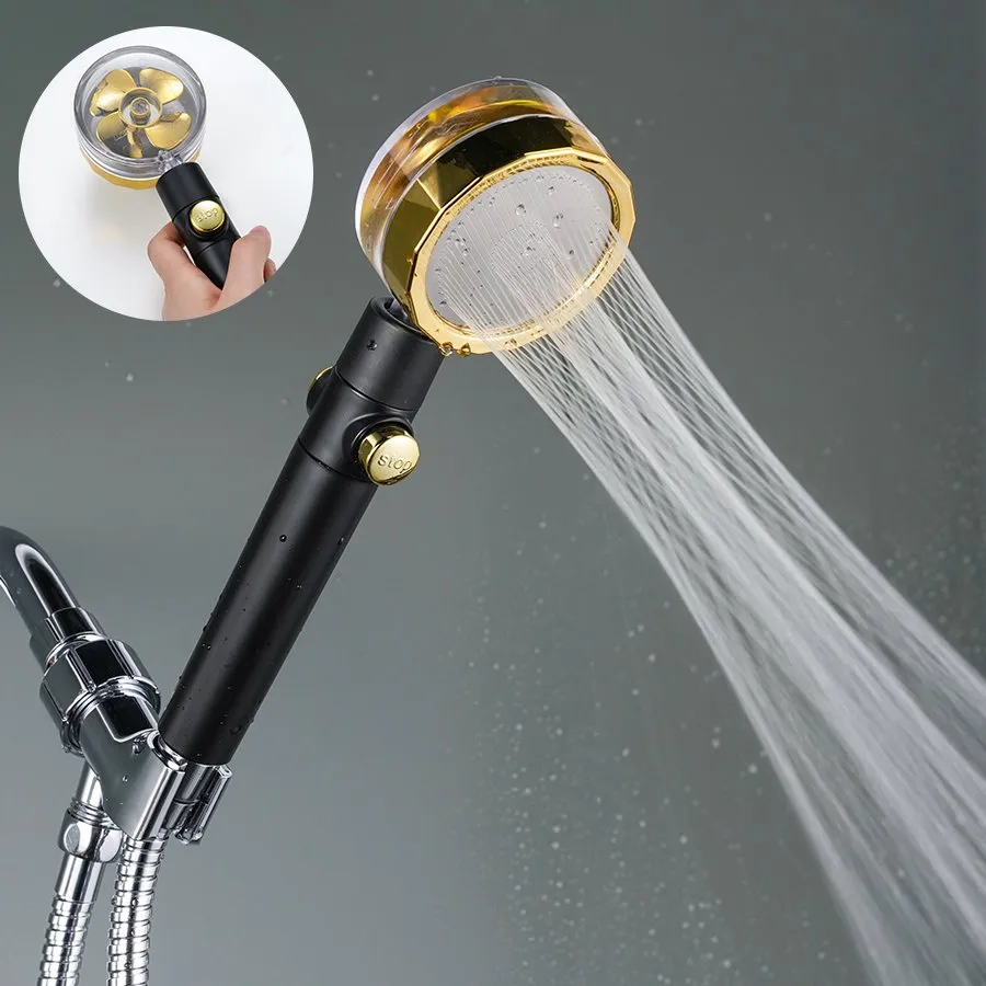 Gold Fan Shower Head
