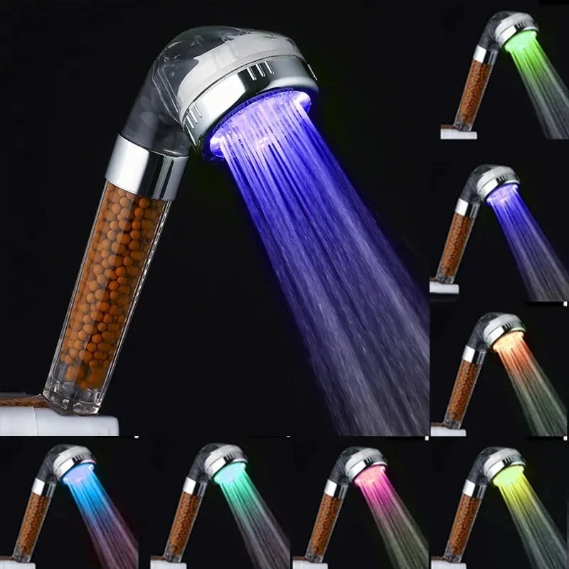 No Battery Automatic Color Changing Shower Head