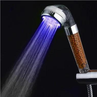 LED Light Mineral Filter Shower Head