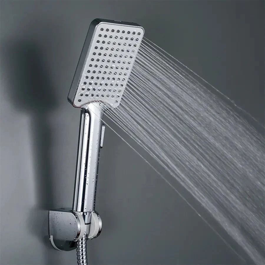 Square Handheld Showerheads With Jet Water