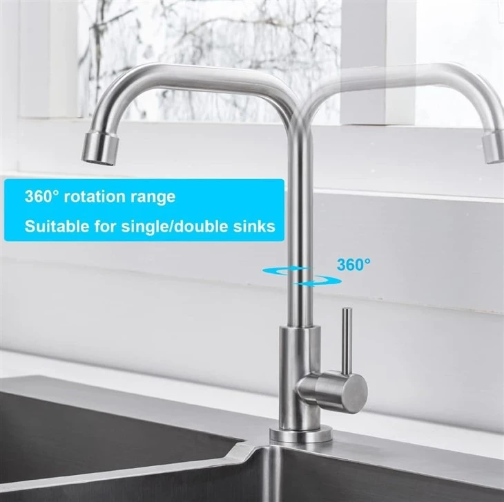 Single Hole Kitchen Sink Faucet
